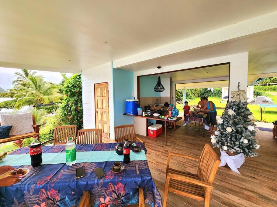 Duplex En Bord De Mer Fare Tahitea Pension Taputapuapea Exterior foto