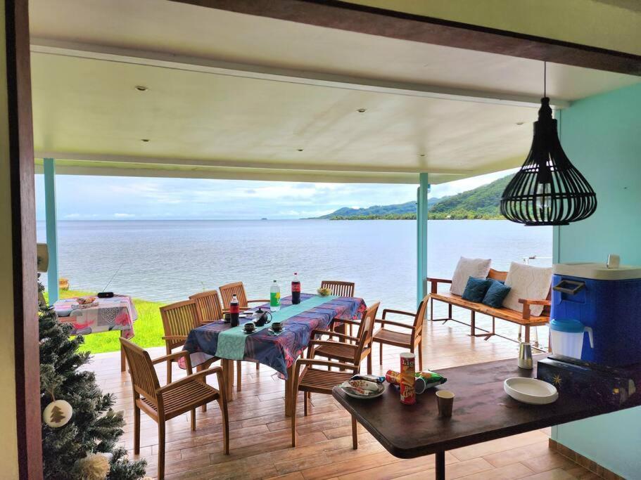 Duplex En Bord De Mer Fare Tahitea Pension Taputapuapea Exterior foto
